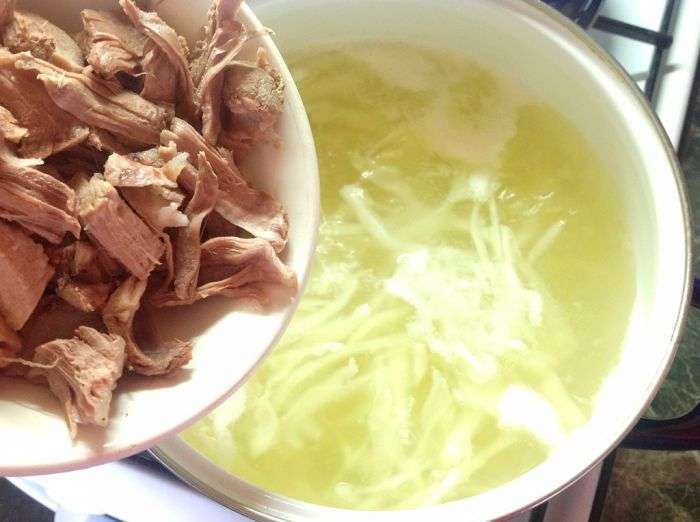 борщ со свининой