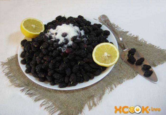 шелковица с сахаром