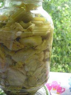 мариновать листья салата