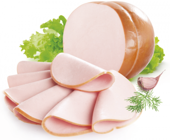 вареная колбаса и кусочки