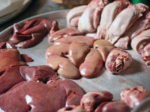 ассортимент субпродуктов