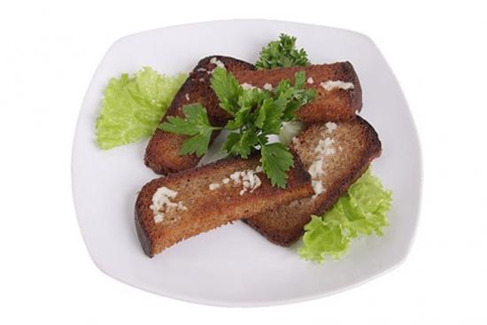 гренки с чесноком