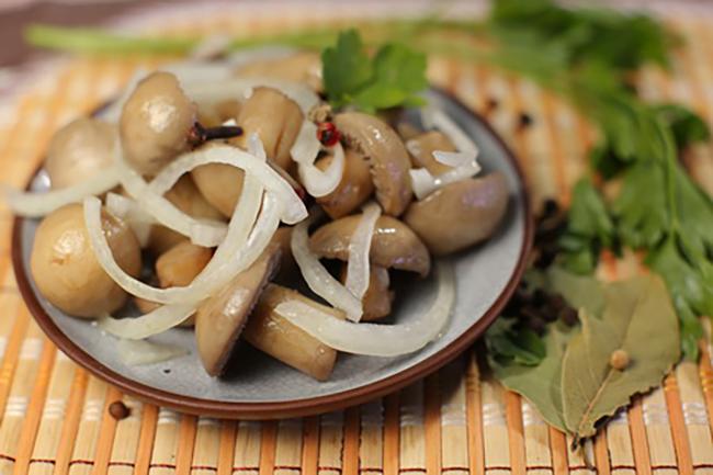 консервированные шампиньоны с луком