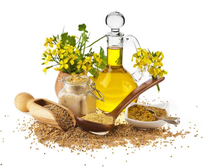 разные продукты из горчицы