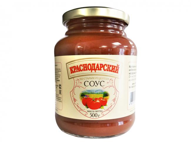 закрытая банка краснодарского соуса