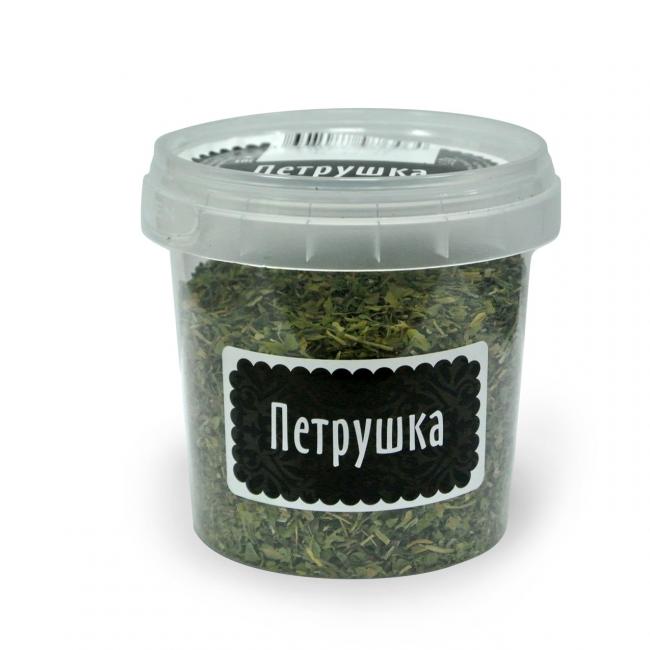 банка с сушеной петрушкой