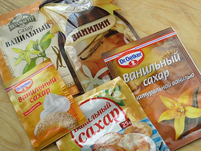 упаковки ванильного сахара