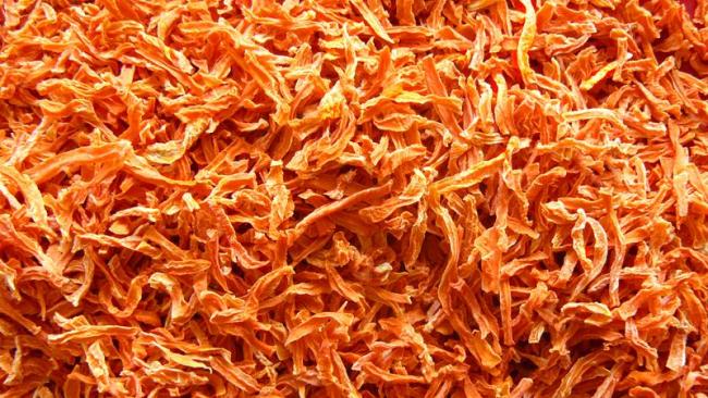 много сушеной моркови