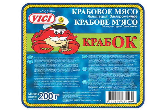 пачка с крабовым мясом