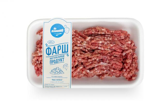 упаковка с говяжьим фаршем