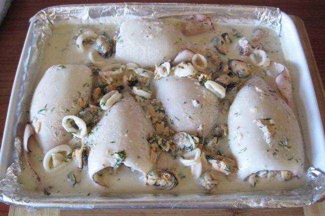запеченная каракатица