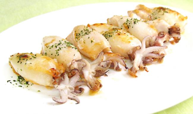 целиком приготовленные каракатицы