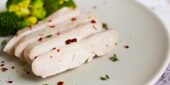 приготовленное куриное мясо