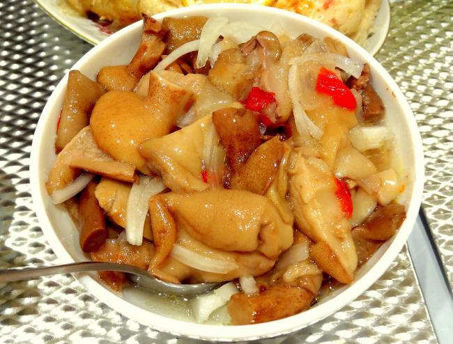 грибы с овощами