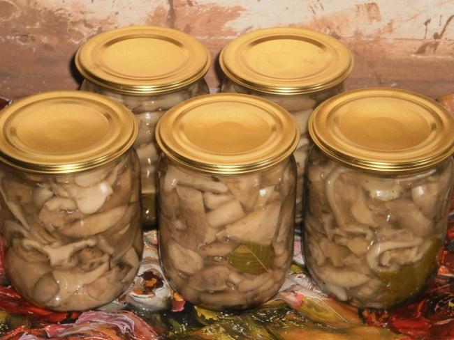 закрытые банки с грибами