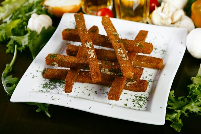 сухари с чесноком