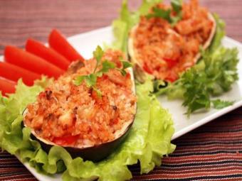 фаршированные баклажаны вкусные