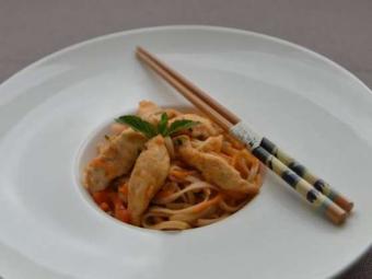 лапша удон с курицей