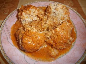 Ленивые голубцы из куриного фарша
