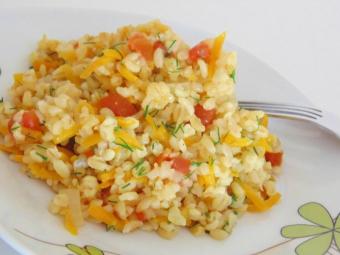 булгур с овощами