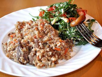 гречка с тушенкой