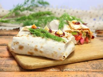 лаваш с овощами