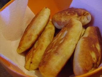 жареные пирожки с капустой