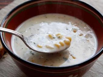 рецепт супа пюре из кукурузы
